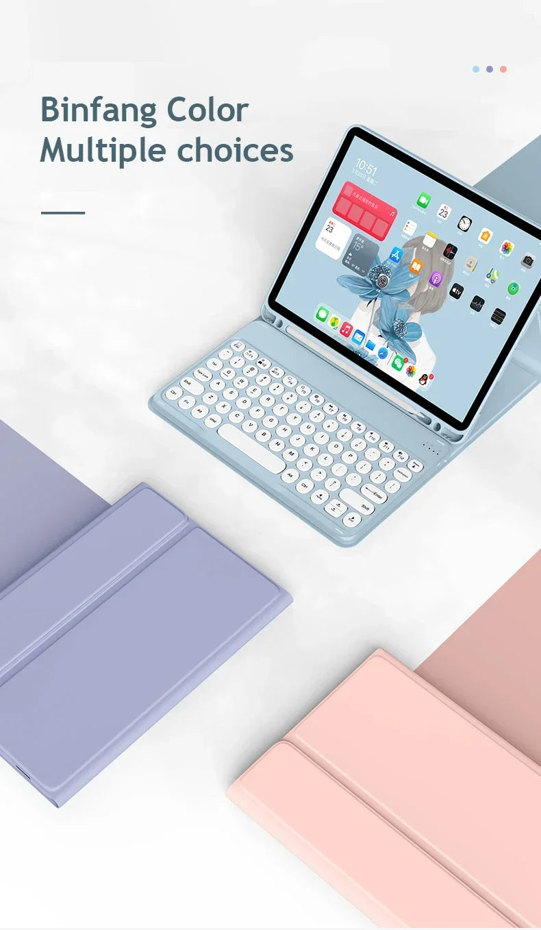 iPad Keyboard Case with Bluetooth Mouse