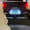 White LED License Plate Lights for Chevrolet Silverado, GMC Sierra, and More