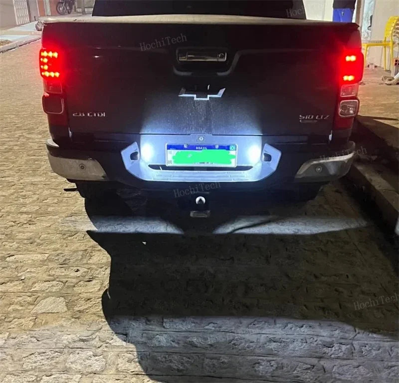 White LED License Plate Lights for Chevrolet Silverado, GMC Sierra, and More