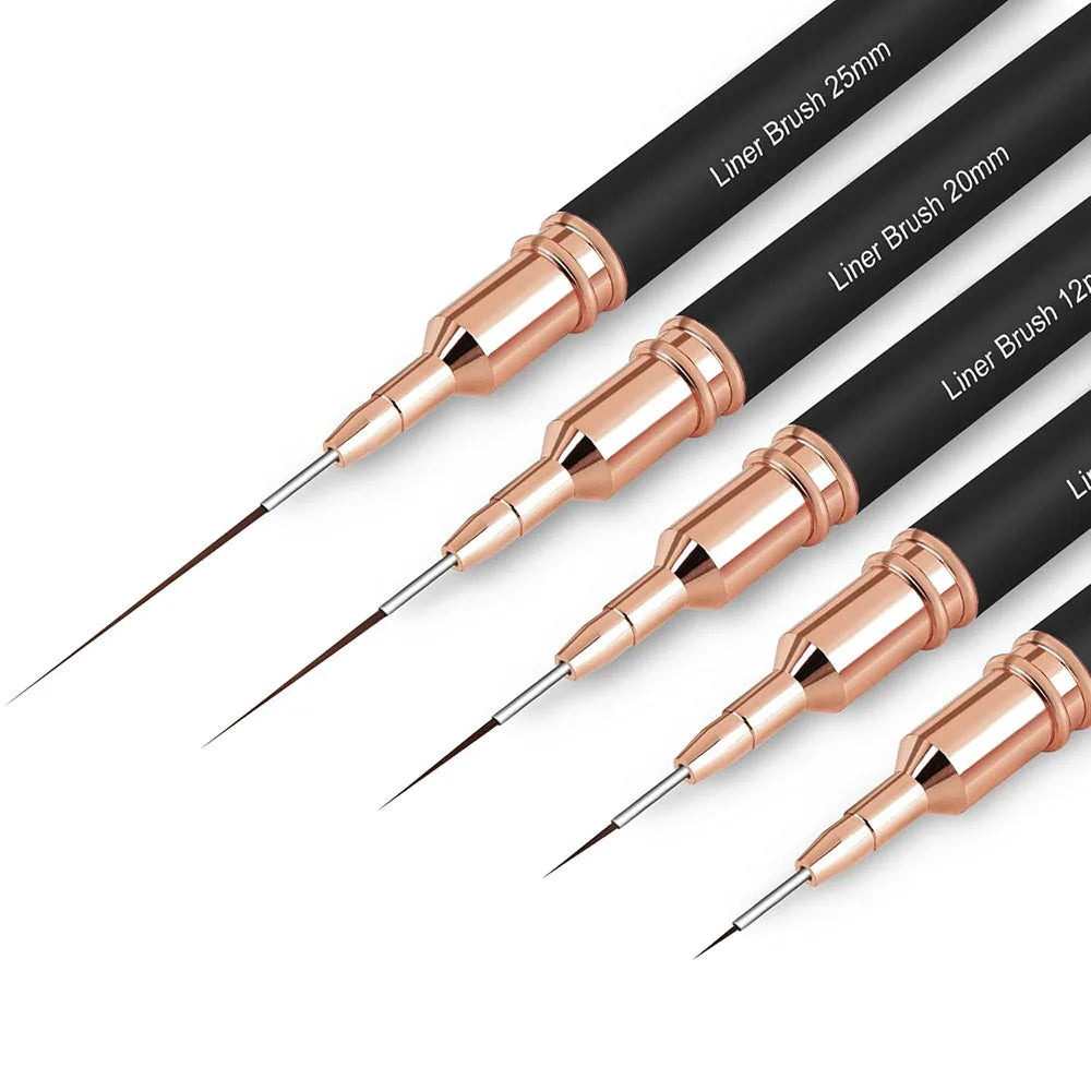 Professional Nail Art Liner Brush Set for Precision Drawing