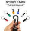 1/4" Hex Quick-Change Screwdriver Bit Holder with Keychain