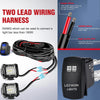 Heavy Duty 12V LED Light Bar Wiring Harness Kit with Rocker Switch and Relay