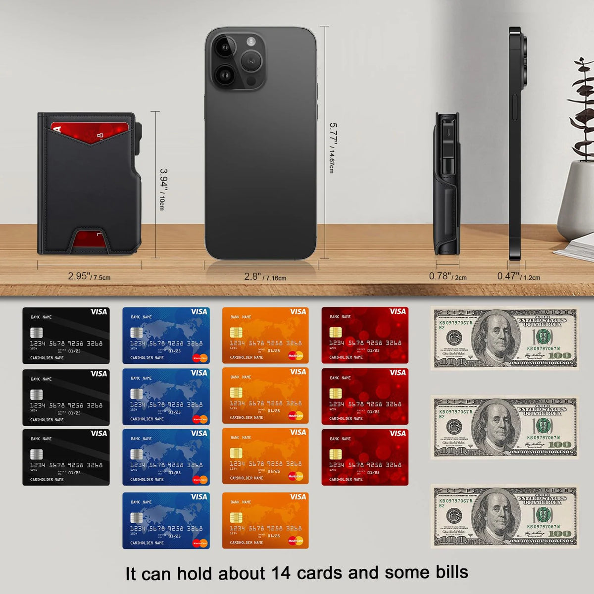Slim RFID-Blocking Pop-Up Wallet for Men