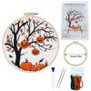 Fall Pumpkin Cross Stitch Kit for Adults with Embroidery Tools