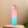 Motivational Time-Marker Water Bottle with Straw