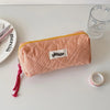 Checkered Pencil Case – Large Capacity Storage Bag for School & Office