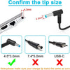 65W HP Laptop Charger with 4.5mm Blue Tip Connector
