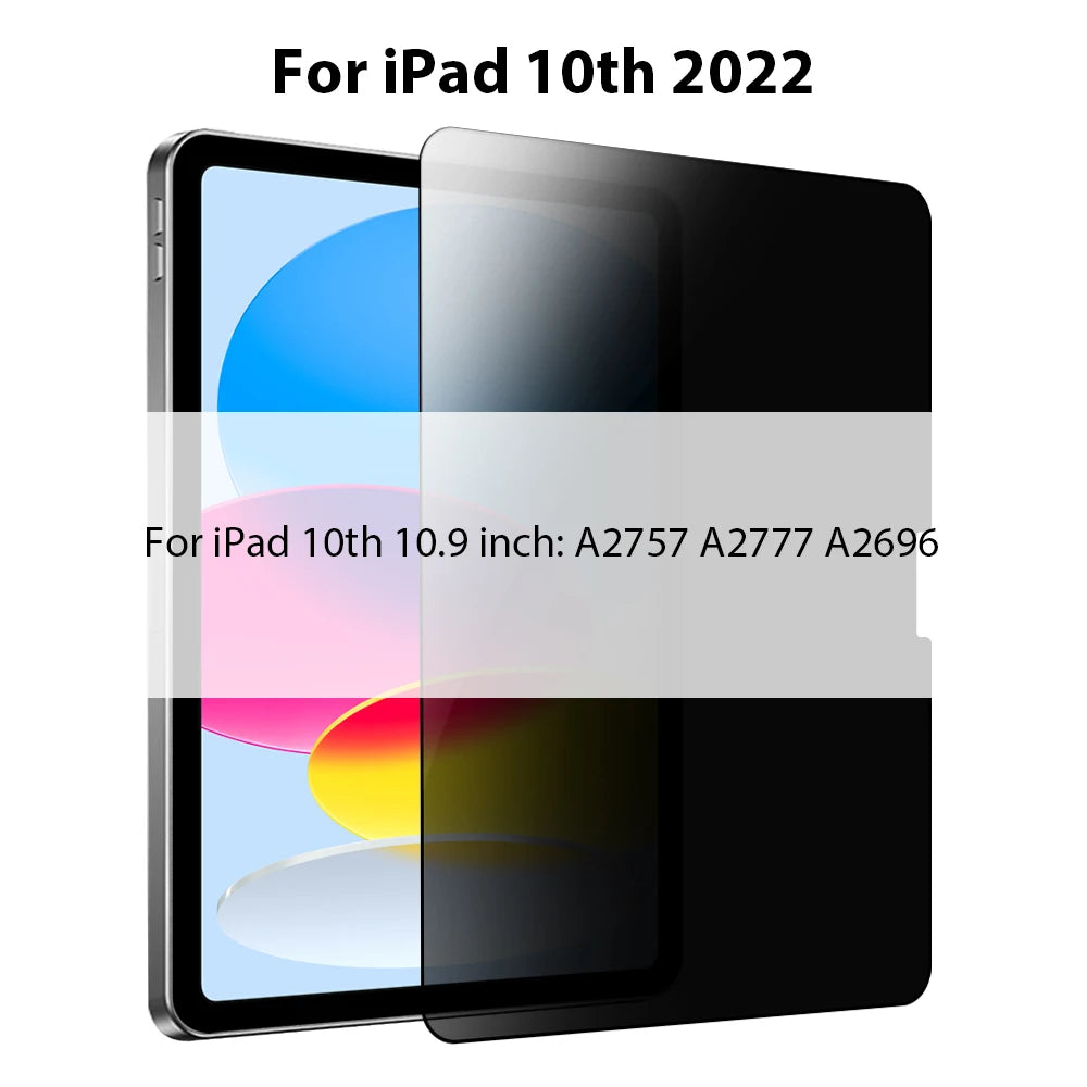 Privacy Shield Tempered Glass Screen Protector for iPad
