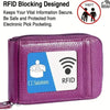 Compact Zippered PU Wallet with Multiple Card Slots