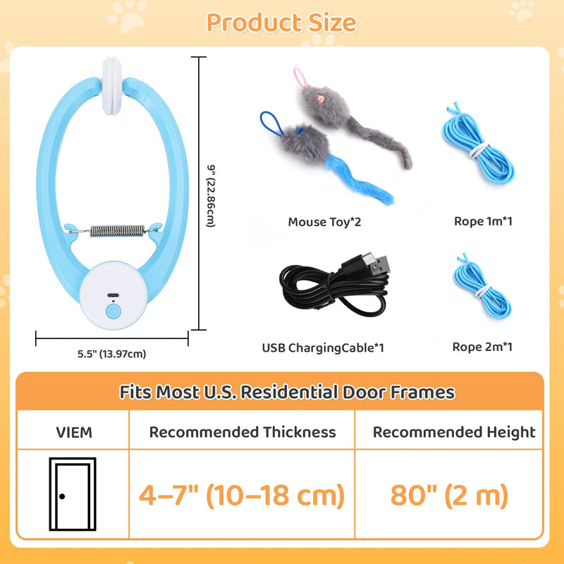 Automatic Fluttering Cat Toy with USB Rechargeable Battery