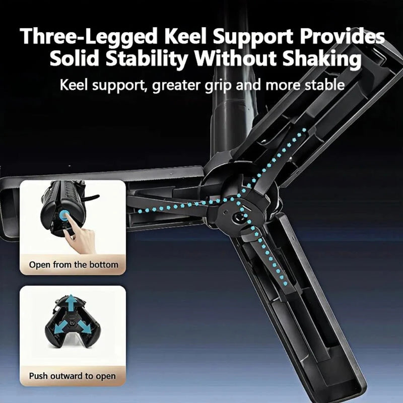 Magnetic Selfie Stick with Bluetooth Remote