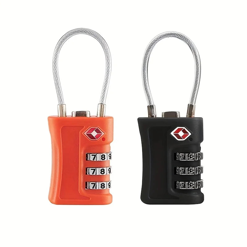 TSA-Approved 3-Digit Combination Travel Lock - Durable Zinc Alloy Luggage Lock