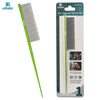 Dual-Metal Pet Grooming Comb with Tapered Tail