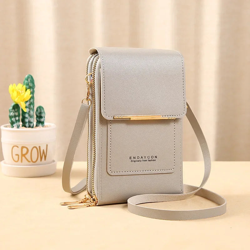 Women's Crossbody Wallet Bag with Touchscreen Phone Pocket