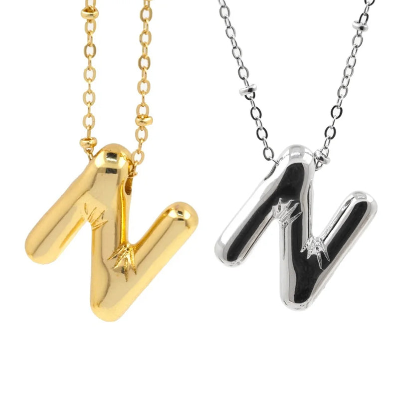 Personalized Initial Letter Pendant Necklace