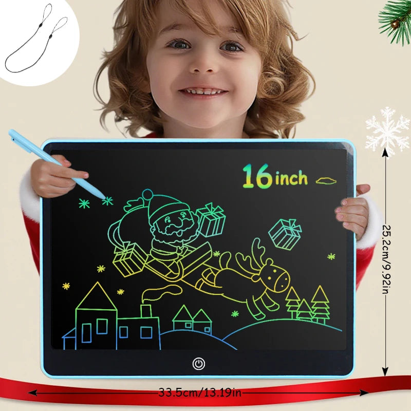 16-Inch Color LCD Writing Tablet with Erasable Screen