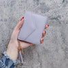 Compact PU Leather Clutch Wallet with Tassel