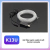 A roll of 3 meter fiber optic cable with a USB connector for a center console.