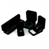 Elegant black velvet jewelry storage and gift box with a velvet lining inside