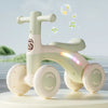 4-Wheel Baby Balance Bike with Silent Wheels