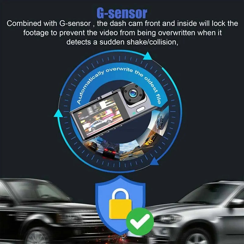 Dual-Camera Dash Cam with Night Vision