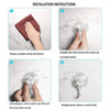 Heavy Duty Clear Suction Cup Hooks (10-Pack)