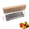 Stainless Steel 14-Slot BBQ Grill Rack for Chicken Drumsticks, Wings & More