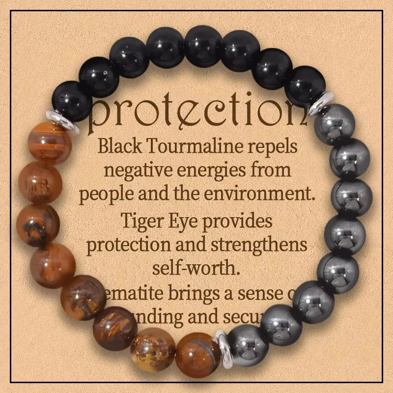 Bracelet Élastique Triple Gemmes