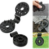 Black plastic shade cloth clips for securing netting and outdoor fabric