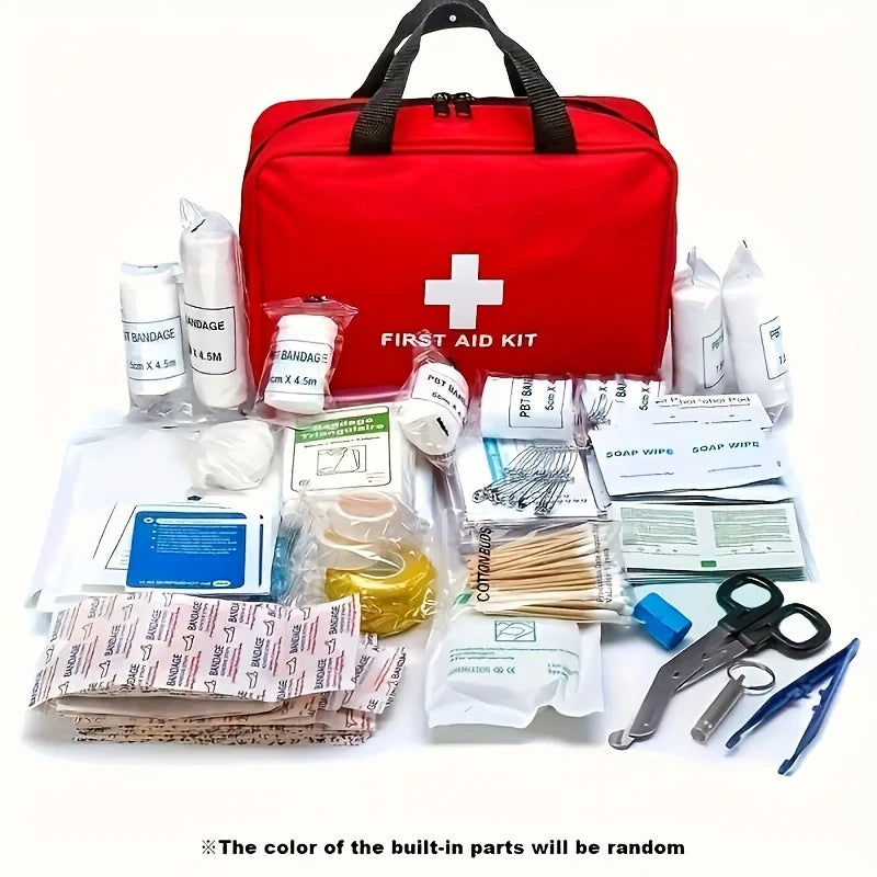 Compact First Aid Kit for Home, Travel & Outdoor Adventures