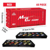 48-Piece Die-Cast Racing Car Set with Storage Case