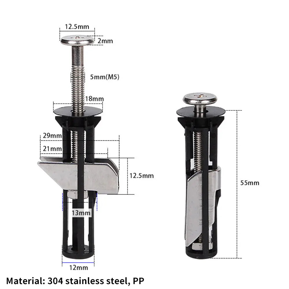 Stainless Steel Toilet Seat Hinge Bolt Kit