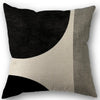 Geometric Black and White Square Pillowcase