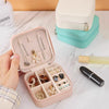 Compact PU Leather Jewelry Travel Case