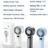 Portable High-Speed Rechargeable Handheld Fan with LED Display