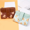 Compact PU Leather Wallet for Women with Card Slots and Coin Pocket
