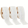 Rolls of white 3D embossed peel-and-stick foam wall panels for decorative molding