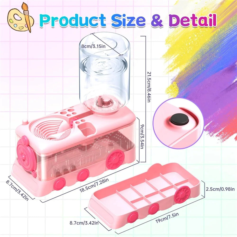 4-in-1 Paint Brush Cleaner and Holder with Palette