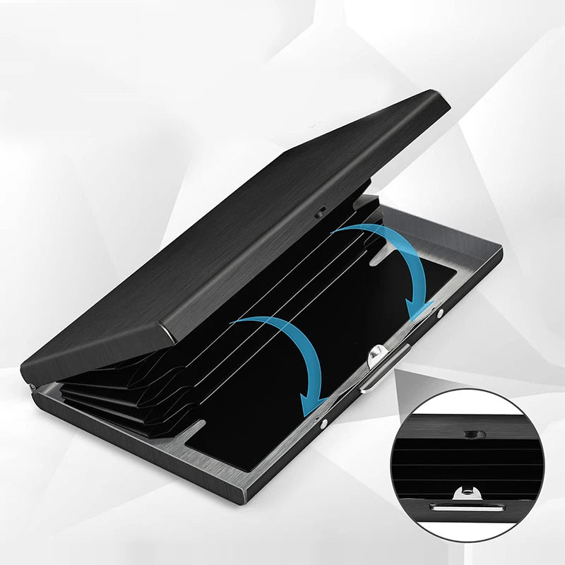 Ultra-Thin RFID Blocking Metal Card Holder