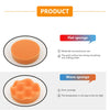 Image showing flat and wave sponges used for car polishing and scratch removal.