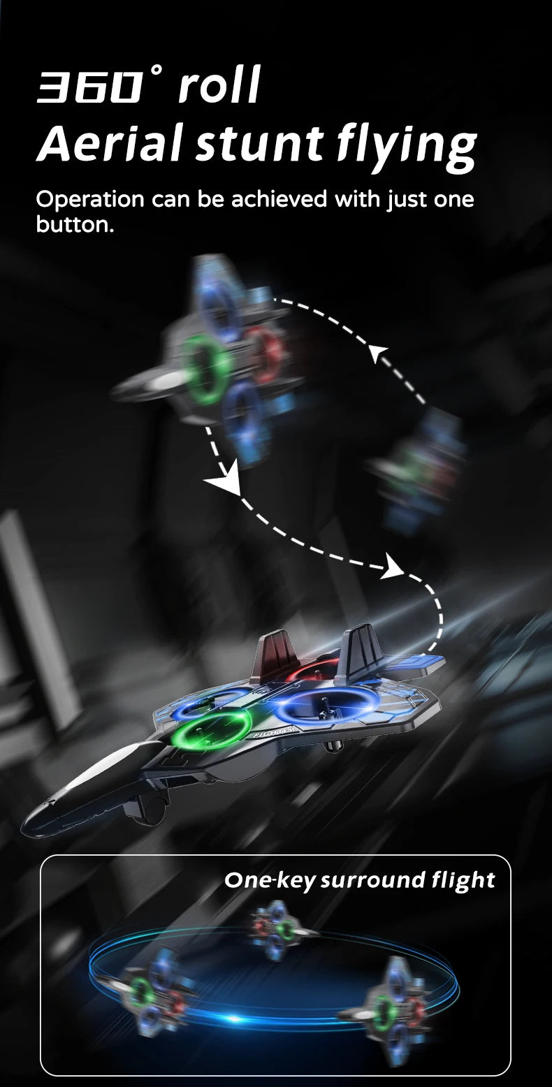 RC Stunt Foam Airplane with LED Lights