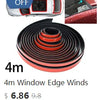 A set of four 4m window edge winds for a custom-fit dashboard cover.