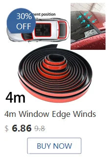 A set of four 4m window edge winds for a custom-fit dashboard cover.