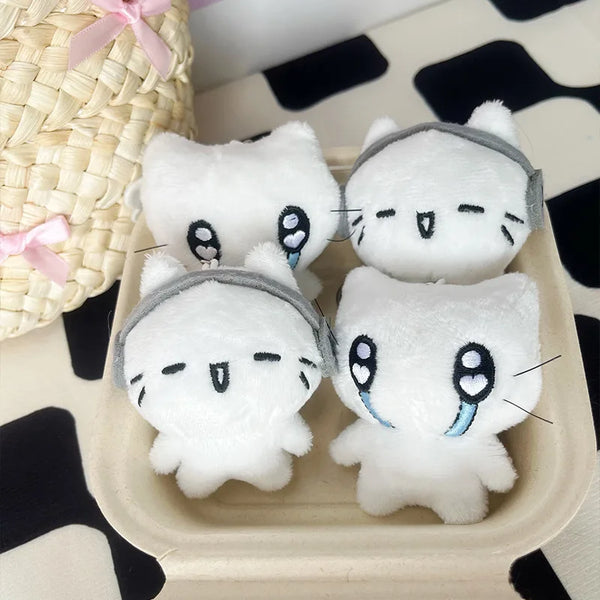 Cute Kitten Couple Keychain with O-Buckle