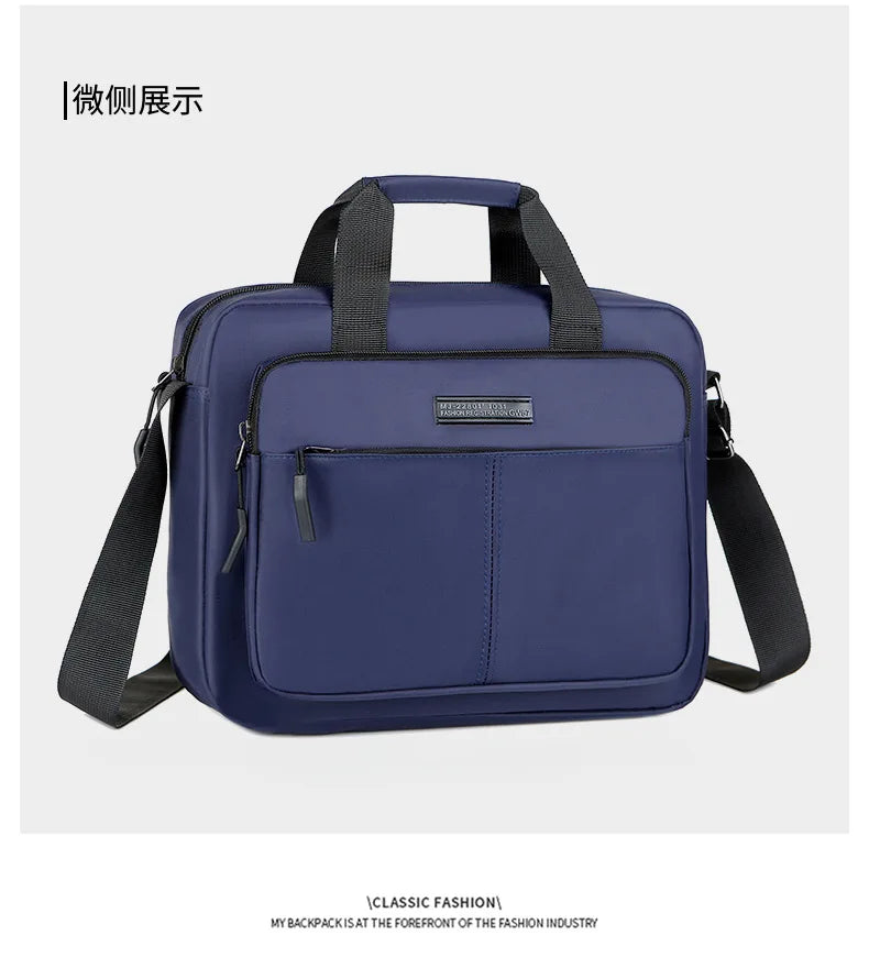 Large-Capacity Men's Messenger Bag with A4 Compatibility