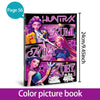 كتاب مصور ملون يضم شخصيات من Huntrix Rum و Mira Zoey