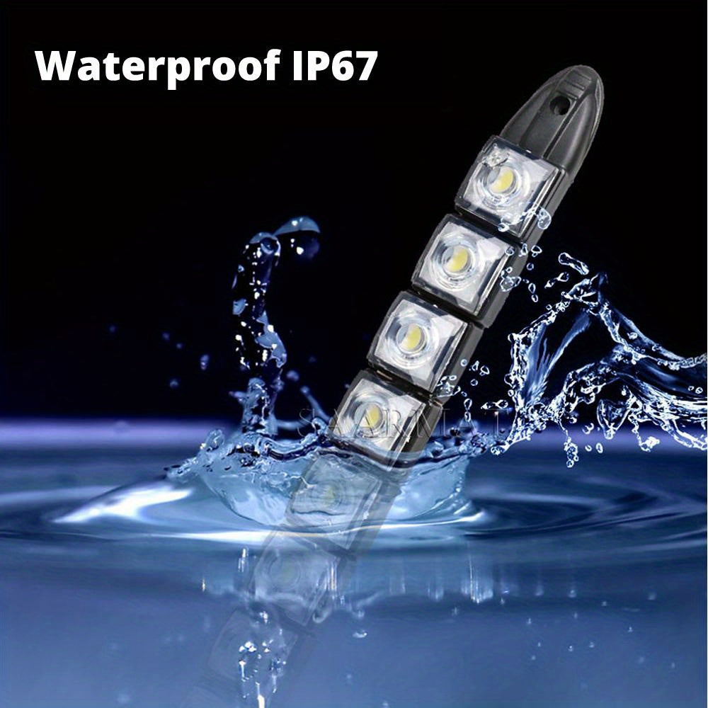 Universal Car LED Daytime Running Lights – Flexible 6-SMD Bulbs (White or Ice Blue, DC 12V)