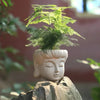 Buddha Head Resin Succulent Planter
