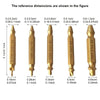 6-Piece Damaged Screw & Bolt Extractor Set