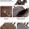 Vintage Leather Wallet with RFID Protection and Multiple Compartments